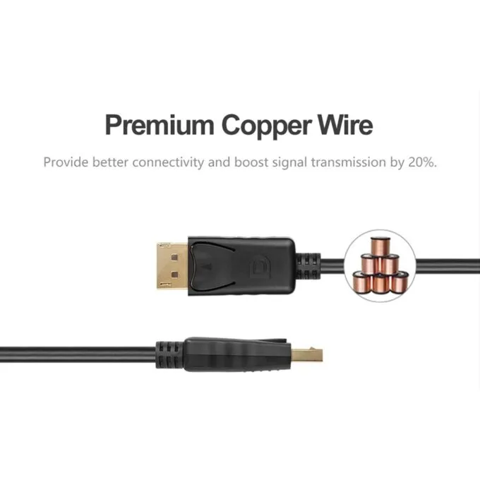 Unitek DisplayPort Cable - Y-C607BK - DisplayPort 1.2 Cable 4K60Hz 1.5m — image 7