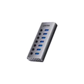 Unitek H1314A USB-C Hub 7xUSB-A 5Gbps Power Switch 12V/2A