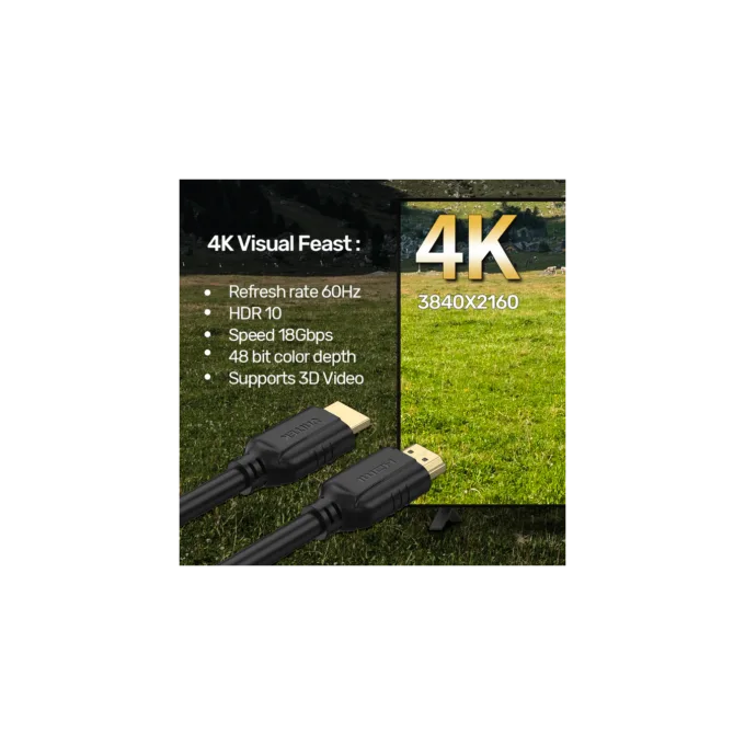 Unitek HDMI 2.0 Cable - C11079BK-3M - 2.0, 3.0m — image 4