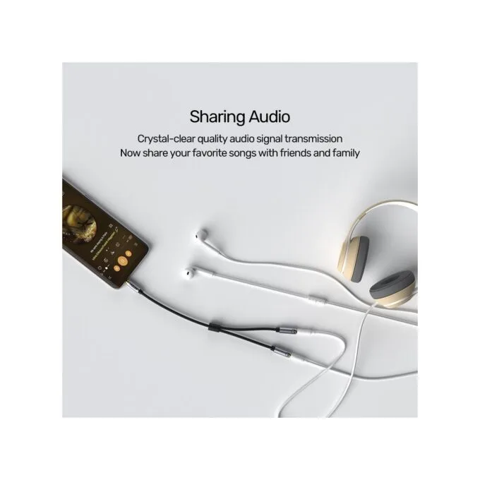 Unitek Headphone Splitter Cable - Y-C956ABK - 3.5mm Headphone Splitter Cable 0.2m — image 2