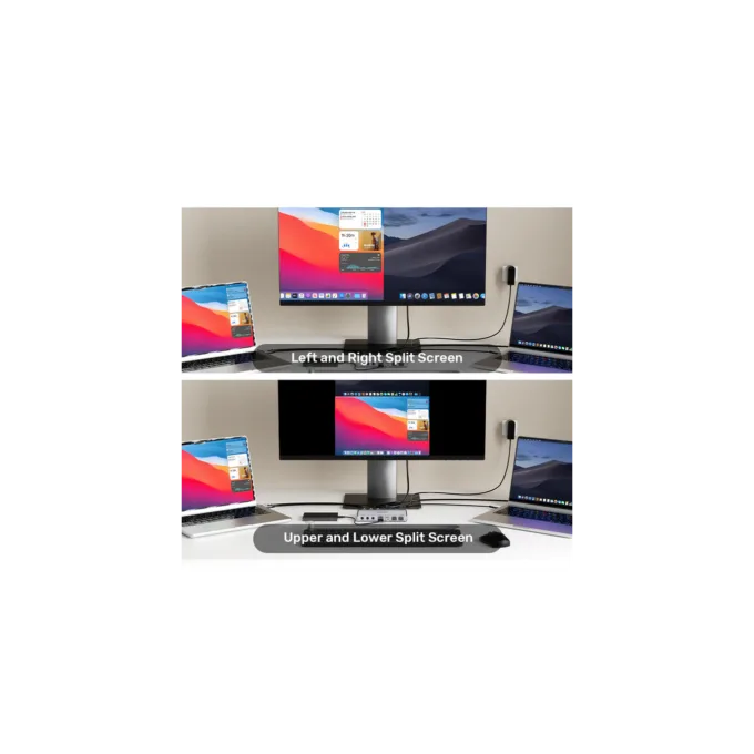 Unitek KVM HDMI Switch USB-C 10Gbps Split-Screen 5-Port Hub - D1118A - KVM HDMI Switch USB-C 10Gbps Split-Screen 5-Port Hub — image 10
