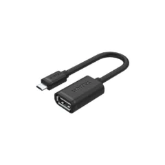 Unitek Micro-USB Male to USB-A Female OTG 20cm - Y-C438GBK - Micro-USB Male to USB-A Female OTG 20cm