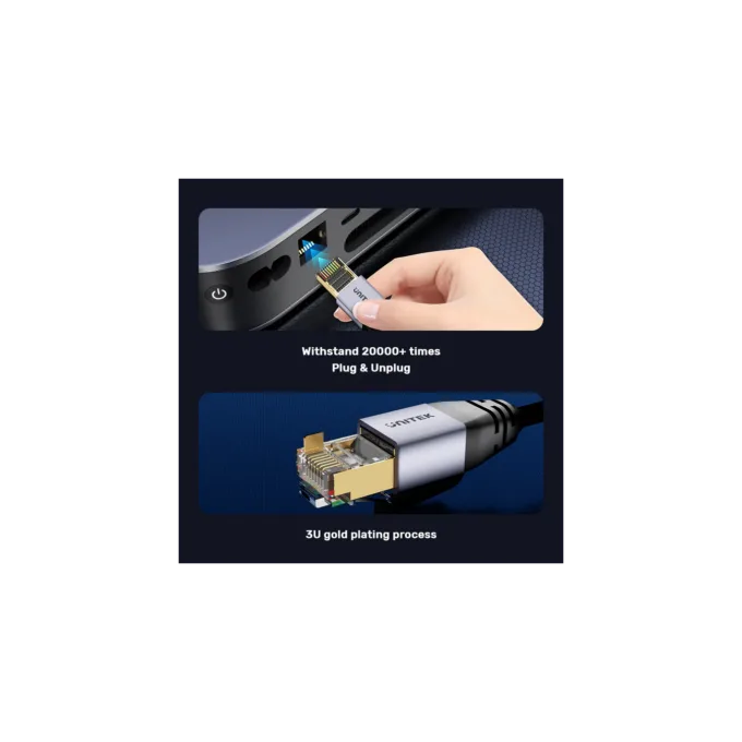 Unitek Network Patch Cable - C18149A-1.5M - CAT8 Black 1.5m — image 7