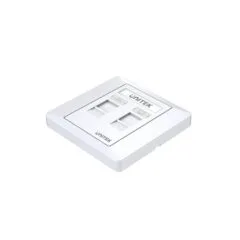 Unitek Network Wall Plate - T013A - Dual Port