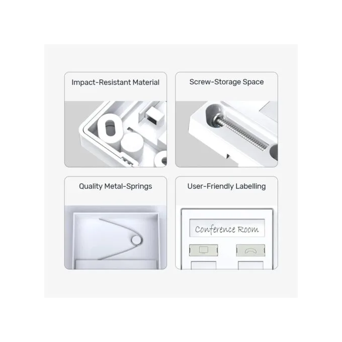 Unitek Network Wall Plate - T013A - Dual Port — image 7