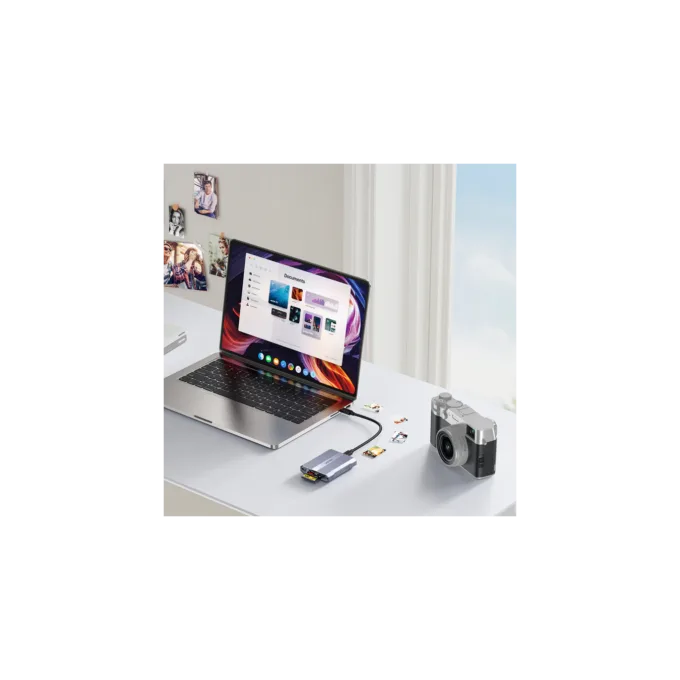 Unitek R1022 Dual Read Write Card Reader USB-C to SD4.0+Micro SD3.0+CF Express 2.0 — image 11