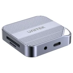 Unitek S1244C Magnetic Card Reader PD100W 4K@60Hz Audio - Space Grey