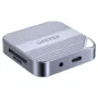 Unitek S1244C Magnetic Card Reader PD100W 4K@60Hz Audio - Space Grey