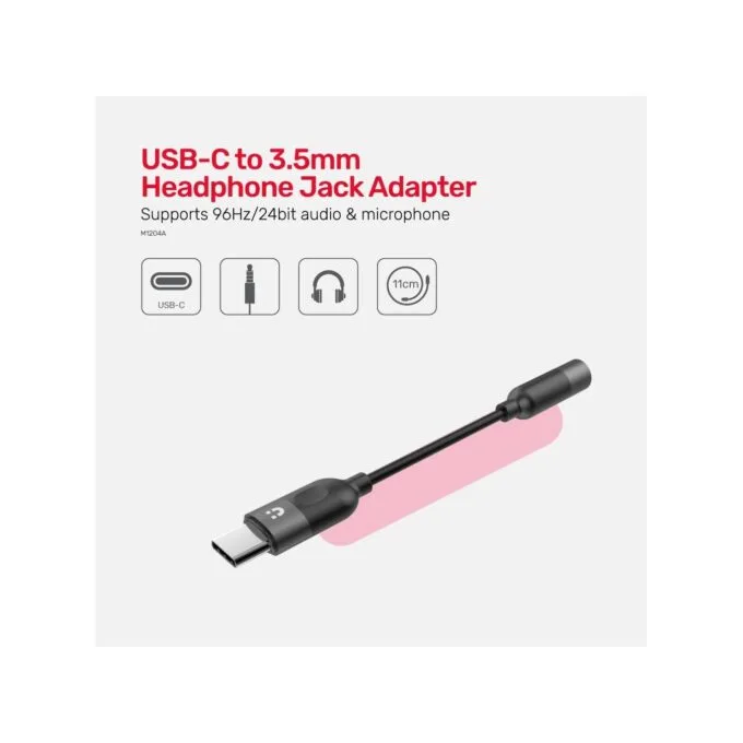 Unitek Type-C to 3.5mm Female Audio Cable - M1204A - 11cm — image 3