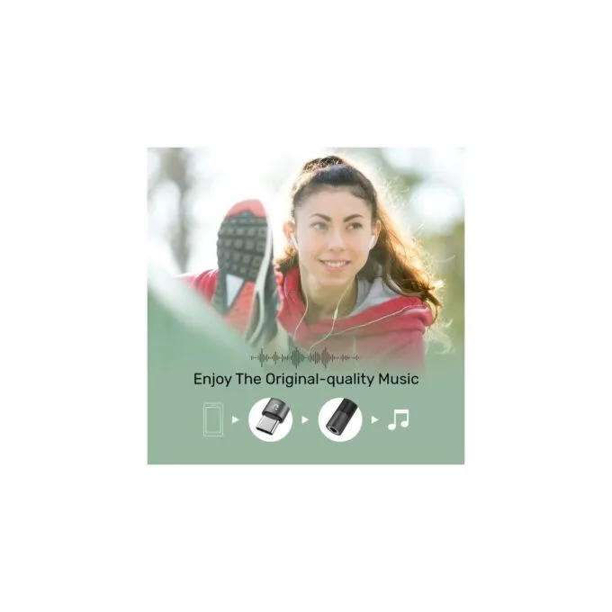 Unitek Type-C to 3.5mm Female Audio Cable - M1204A - 11cm — image 4