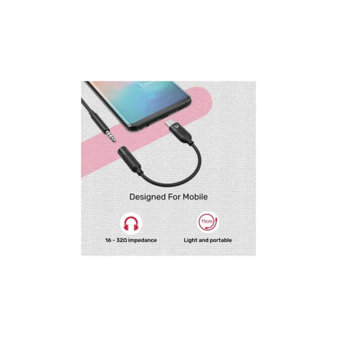 Unitek Type-C to 3.5mm Female Audio Cable - M1204A - 11cm — image 5