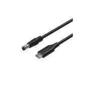 Unitek UCL USB-C to DC Cable - C14116BK - 1.8 m, 65W PD, for Toshiba-Asus, 5.5x2.5 mm