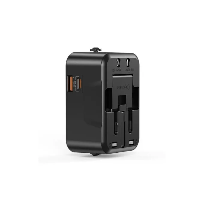 Unitek Universal Travel Charger - P1120A - 20W USBC+USBA Black — image 2