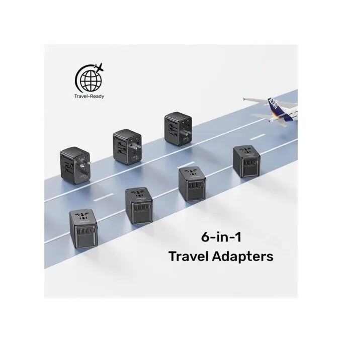 Unitek Universal Travel Wall Charger - P1121A - 35W 2xUSB-C + 3xUSB-A — image 6