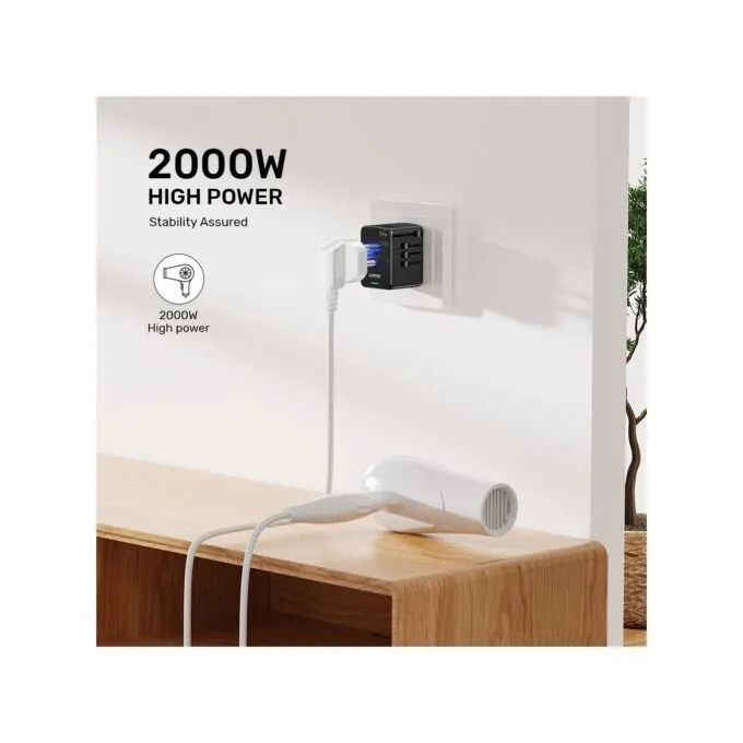 Unitek Universal Travel Wall Charger - P1121A - 35W 2xUSB-C + 3xUSB-A — image 10