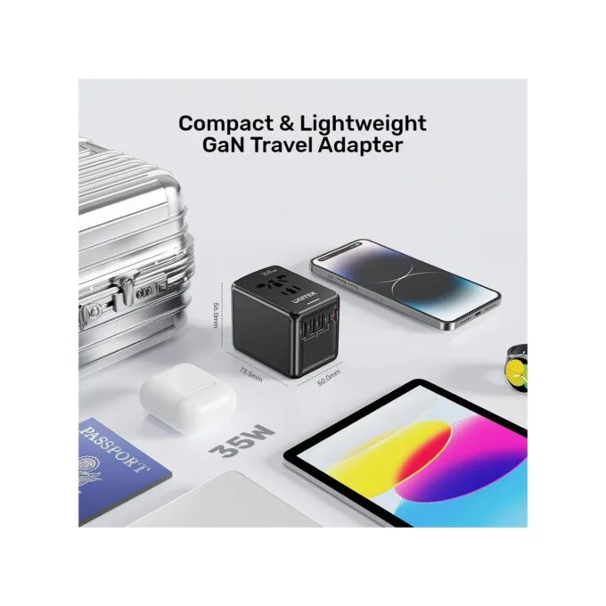 Unitek Universal Travel Wall Charger - P1121A - 35W 2xUSB-C + 3xUSB-A — image 16