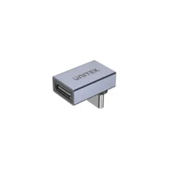 Unitek USB-C 4.0 Male to Female Adaptor - A1039GY - 90degrees
