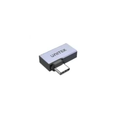 Unitek USB-C 4.0 Male to Female Adaptor - A1040GY - 90 degrees