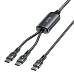 Unitek USB-C Cable - C14146ABK01-1.8M - PD100W 2-in-1 Dual Charging