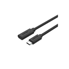 Unitek USB-C Extension Cable - C14086BK - USB3.2 USB-C Male to USB-C Female Extension Cable PD100W 50cm