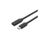 Unitek USB-C Extension Cable - C14086BK - USB3.2 USB-C Male to USB-C Female Extension Cable PD100W 50cm