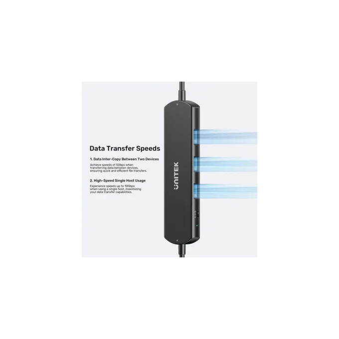 Unitek USB-C Hub U1344A 10Gbps KVM Data Intercopy 3 USB-A Ports — image 7