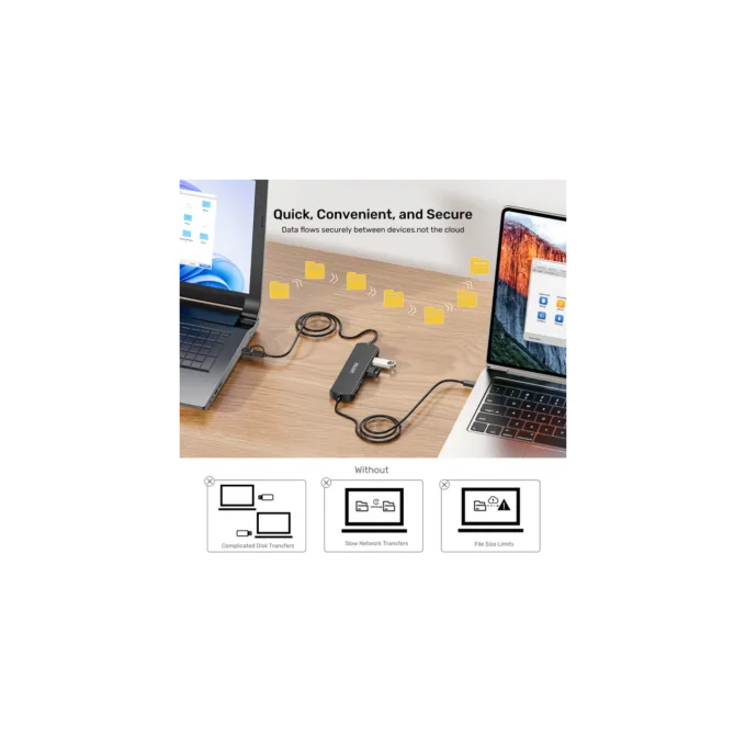 Unitek USB-C Hub U1344A 10Gbps KVM Data Intercopy 3 USB-A Ports — image 8