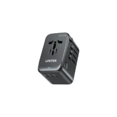 Unitek World Travel Adapter & 100W Charger - P1123A - EU UK US 4x USB-C + 1x USB-A
