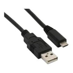 USB 2.0 A to Micro-B Cable - Sharkoon 4044951015474 - 0.5 m, Black