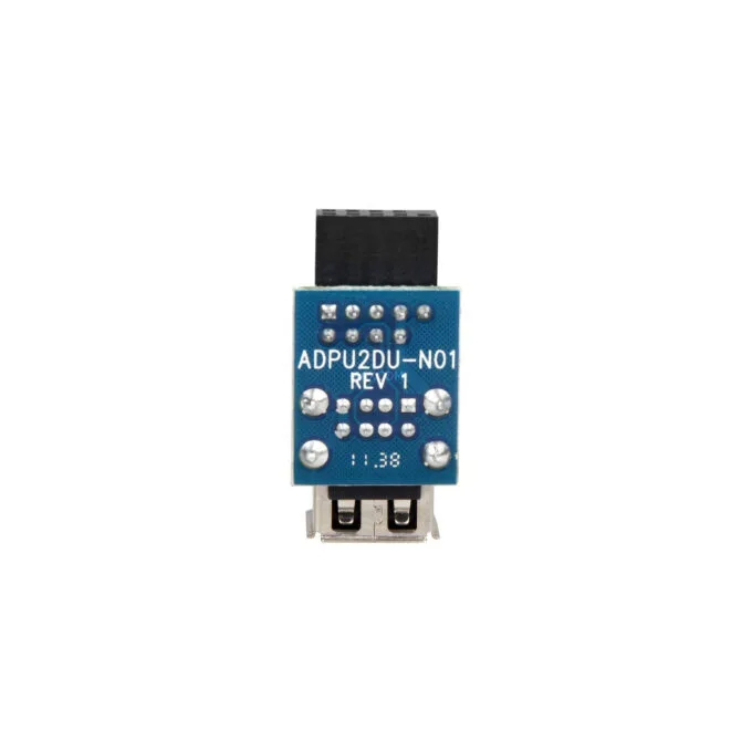 USB 2.0 adapter, 9 pin header to 2x USB-A socket — image 4
