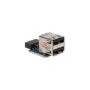 USB 2.0 adapter, 9 pin header to 2x USB-A socket