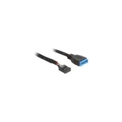 USB 2.0 Adapter Cable - 9 Pin Header Female to USB 3.2 Pin Header Male