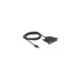 USB 2.0 adapter cable, USB-C male to parallel DB25 female