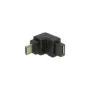 USB 2.0 adapter, micro-USB male to micro-USB female 90°