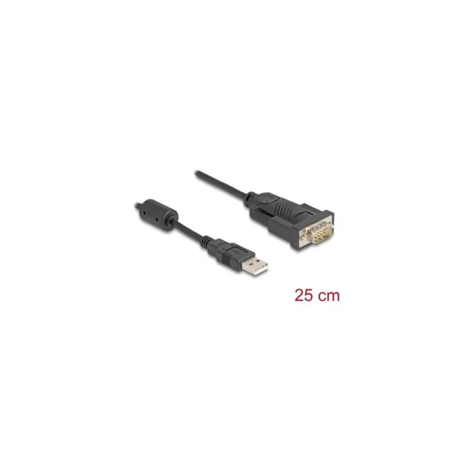 USB 2.0 adapter, USB-A male to serial RS-232 male — image 2