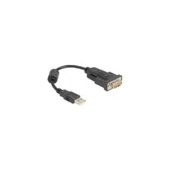 USB 2.0 adapter, USB-A male to serial RS-232 male