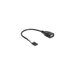 USB 2.0 cable, 4 pin header to USB-A socket, adapter