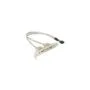 USB 2.0 slot cover - 10-pin header to 2x USB-A socket