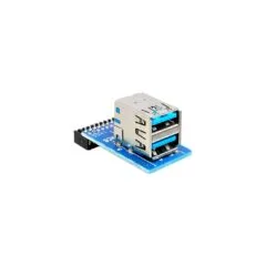 USB 3.2 Gen 1 adapter - 19 pin header to 2x USB-A socket