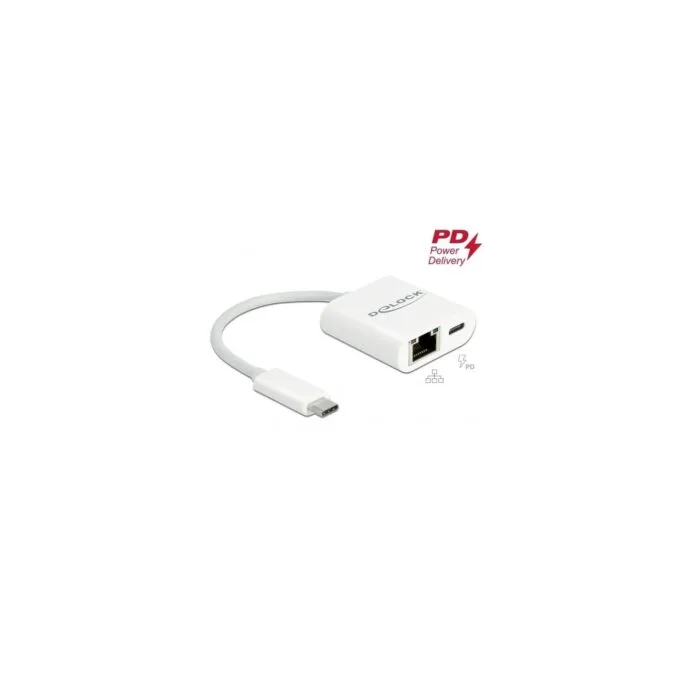 USB 3.2 Gen 1 adapter - USB-C male to RJ-45 female + USB-C female — image 2