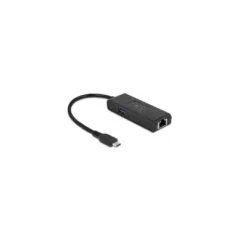 USB 3.2 Gen 1 adapter, USB-C male to RJ-45 + USB-A female