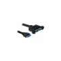 USB 3.2 Gen 1 cable, pin header 19 pin socket to 2x USB-A socket, for installation
