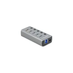 USB 3.2 Gen 1 Hub - with 4 Ports + 1 Fast Charging Port + 1 USB-C PD 3.0 Port, USB Hub