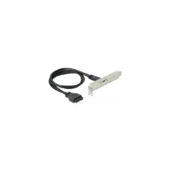 USB 3.2 Gen 1 slot cover, 19 pin socket to USB-C socket