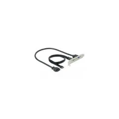 USB 3.2 Gen 2 slot cover, Key A male + 19 pin to USB-C + USB-A female