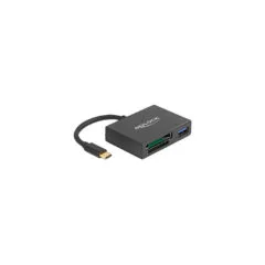 USB-C Card Reader for XQ and SD with USB 5 Gbps Type-A port, card reader