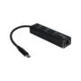 USB-C Hub 3-Port Inter-Tech Argus IT-410 - Black, Aluminium