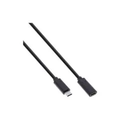USB-C M/F USB 3.2 Gen 2 Extension Cable 2m Black