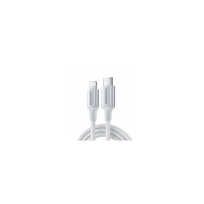 USB-C to Lightning Cable Aluminum Braided 1m - Silver — image 1