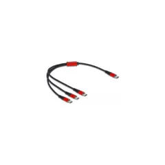 USB charging cable, USB-C plug to 3x USB-C plugs
